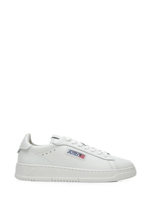 Autry Dallas logo-patch leather sneakers - White