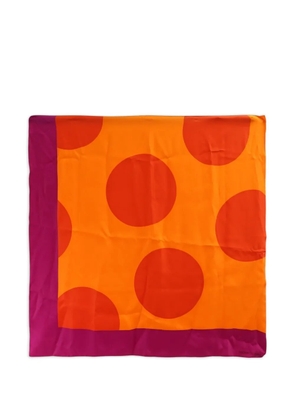Hermès Pre-Owned polka-dot scarf - Orange