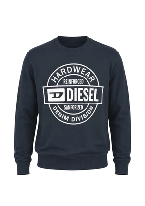 Diesel logo-print crew-neck sweatshirt - Blue