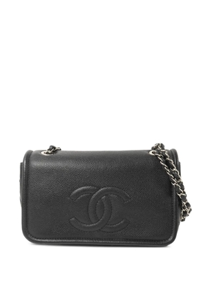 CHANEL Pre-Owned CC chain-strap leather shoulder bag - Black