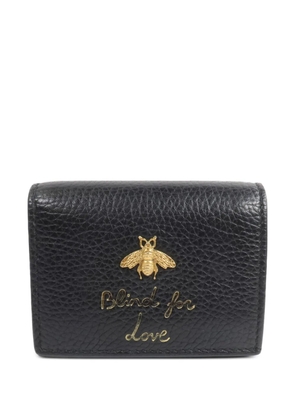 Gucci Pre-Owned Animalier bee-motif wallet - Black