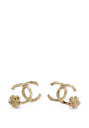 CHANEL Pre-Owned CC Camellia earrings - Gold