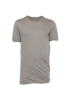 Rick Owens double-layer short-sleeve cotton T-shirt - Grey