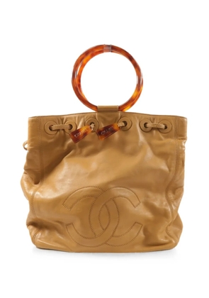 CHANEL Pre-Owned CC tortoiseshell tote bag - Neutrals
