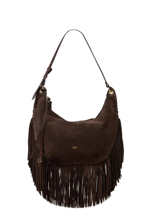 Ba&Sh Fringes suede tote bag - Brown