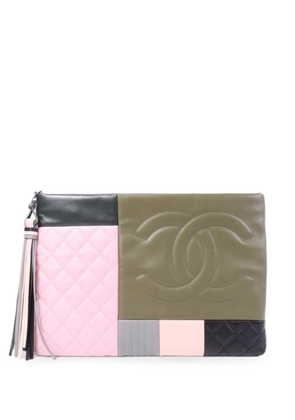 CHANEL Pre-Owned interlocking-CC clutch bag - Black