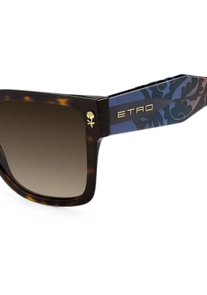ETRO tortoiseshell-effect square-frame sunglasses - Brown