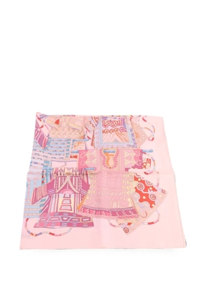 Hermès Pre-Owned Voyage en Étoffes scarf - Pink