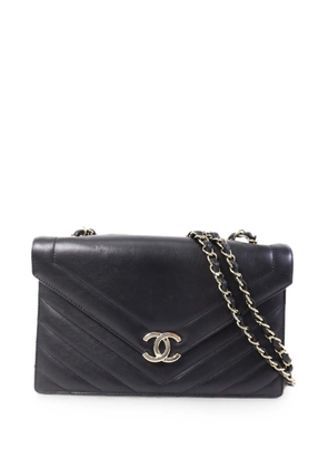 CHANEL Pre-Owned CC chevron shoulder bag - Black