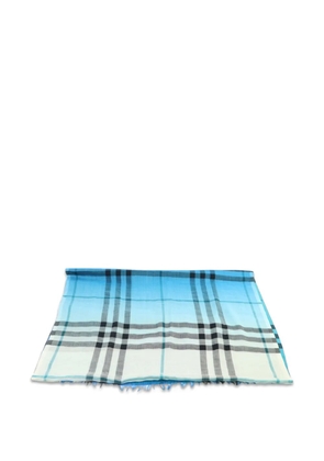 Burberry Pre-Owned check-pattern scarf - Blue