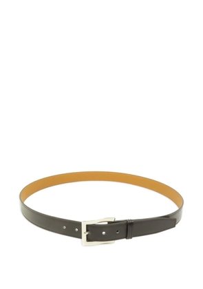 Hermès Pre-Owned buckle leather belt - Black