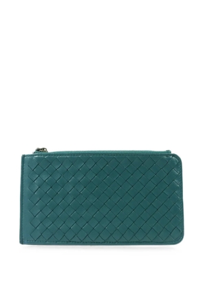 Bottega Veneta Pre-Owned Intrecciato-leather long wallet - Green