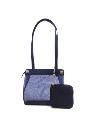 Versace Pre-Owned mesh shoulder bag - Blue