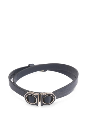 Ferragamo Pre-Owned Gancini leather bracelet - Silver