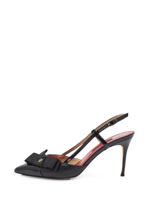 Carolina Herrera Vintage bow detail slingback pumps - Black