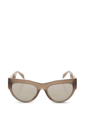 Versace Pre-Owned 2010s Medusa Greca cat-eye frame sunglasses - Brown
