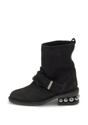 Nicholas Kirkwood Casati faux-fur trim ankle boots - Black