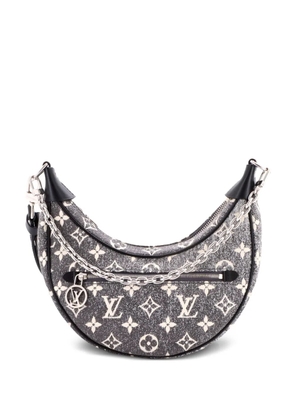 Louis Vuitton Pre-Owned Loop Handbag Monogram Jacquard Denim hobo bag - Black