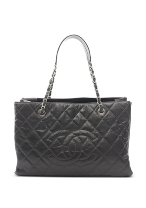 CHANEL Pre-Owned 2010-2011 Matelassé tote bag - Black