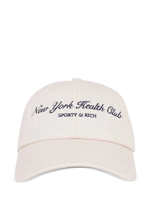 Sporty & Rich embroidered logo baseball cap - Neutrals