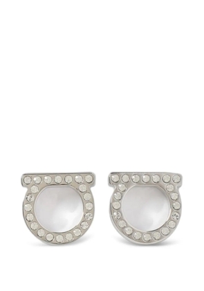 Ferragamo Gancini crystal-embellished earrings - Silver
