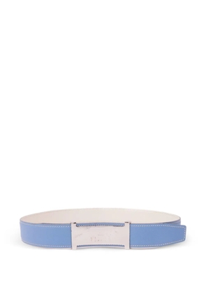 Hermès Pre-Owned Epsom leather belt - Blue