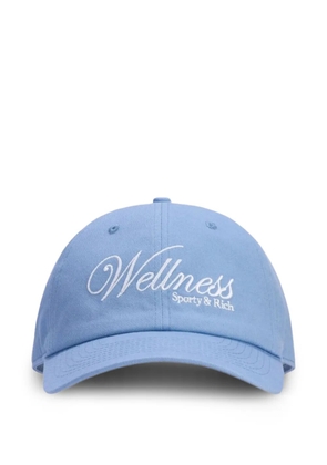 Sporty & Rich Avenue embroidered-logo hat - Blue