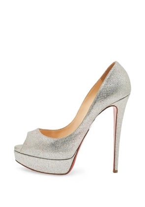 Christian Louboutin Pre-Owned Very Privé peep-toe pumps - Silver