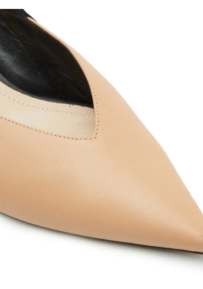 Nicholas Kirkwood pointed toe slingback pumps - Neutrals