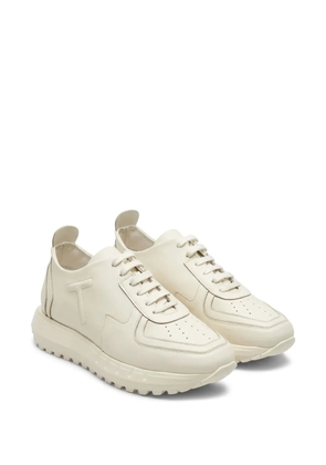 Tombolini logo-patch leather sneakers - White