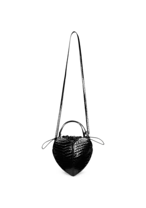 ROTATE BIRGER CHRISTENSEN The Heart croc-effect heart bag - Black