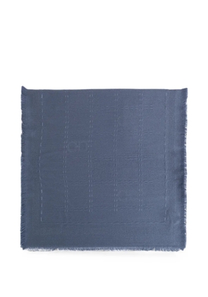 Ferragamo Gancini logo-jacquard scarf - Blue