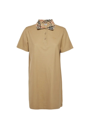Burberry Pre-Owned check-collar shirt dress - Neutrals