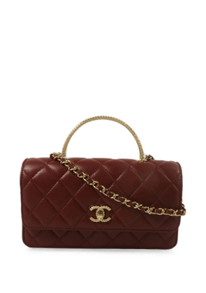 CHANEL Pre-Owned interlocking-CC shoulder bag - Red