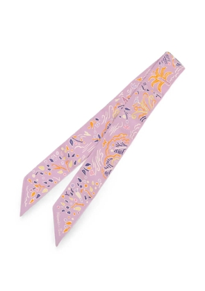 Hermès Pre-Owned Twilly printed scarf - Purple