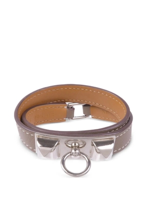 Hermès Pre-Owned Rivale Double Tour bracelet - Silver