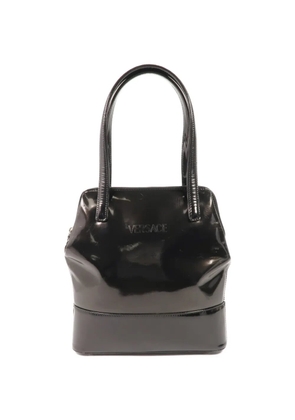 Versace Pre-Owned patent leather tote bag - Black