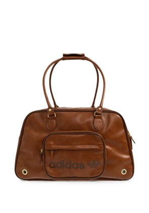 adidas logo-print pet shoulder bag carrier - Brown