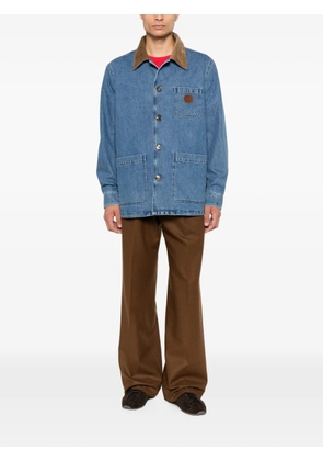 Valentino Garavani logo-patch denim jacket - Blue