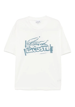 Lacoste cotton printed T-shirt - White
