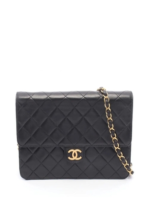 CHANEL Pre-Owned 1996-1997 Small CC Quilted Lambskin Single Flap crossbody bag - Black