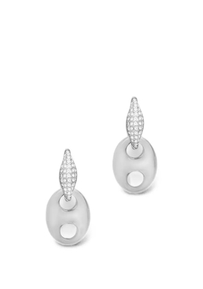 GUESS USA Marina crystal-embellished drop earrings - Silver