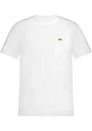 Lacoste logo-tape jersey T-shirt - White