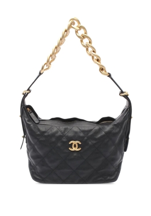 CHANEL Pre-Owned 2021-2026 Quilted Calfskin Daily Hobo shoulder bag - Black