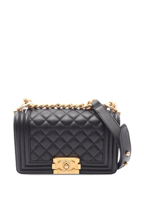 CHANEL Pre-Owned 2021-2026 Small Quilted Lambskin Boy Flap crossbody bag - Black