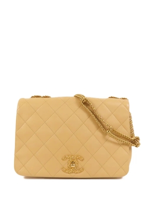 CHANEL Pre-Owned CC diamond-quilted shoulder bag - Neutrals
