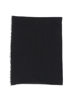 Faliero Sarti fringed cashmere scarf - Black