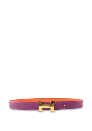 Hermès Pre-Owned H-buckle leather belt - Purple