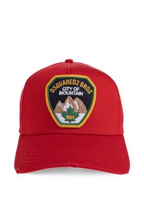 DSQUARED2 logo-patch distressed baseball cap