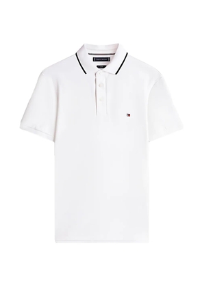 Tommy Hilfiger tipped slim-fit polo shirt - White